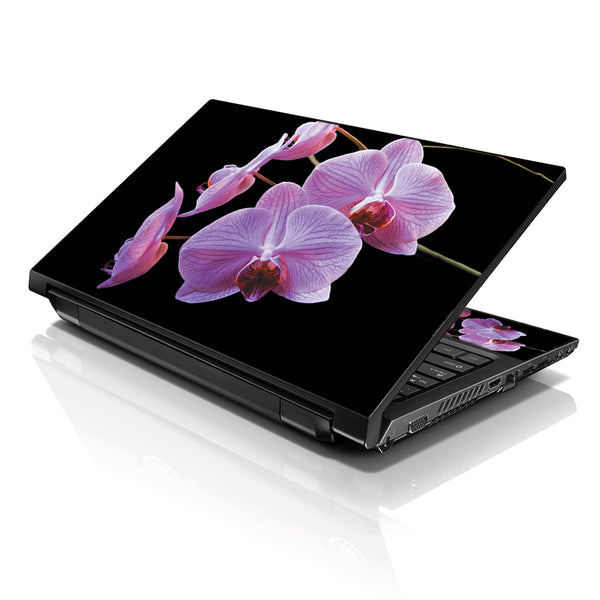 Laptop Notebook Skin Decal with 2 Matching Wrist Pads - Flowers