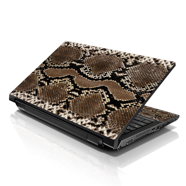 Laptop Notebook Skin Decal with 2 Matching Wrist Pads - Snake Print