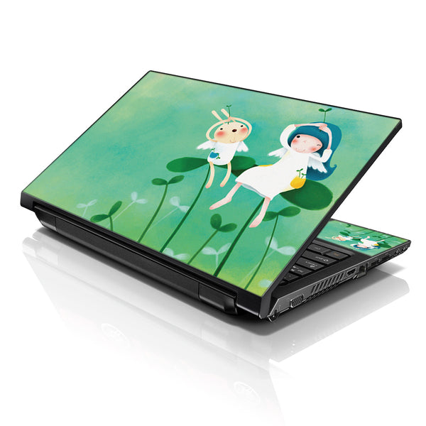 Laptop Notebook Skin Decal with 2 Matching Wrist Pads - Spring in The Air