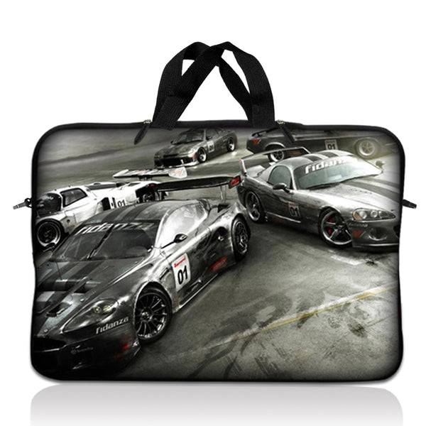 Laptop Notebook Sleeve Carrying Case with Carry Handle – Race Cars