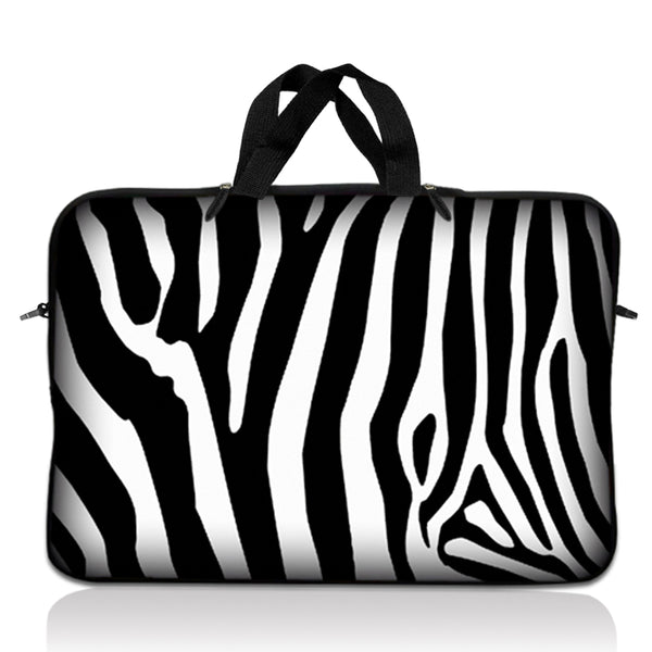 Laptop Notebook Sleeve Carrying Case with Carry Handle – Zebra Print